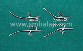 Types of Distraction Osteogenesis 3 Right and left maxillary internal distractors with flexible activation arms that can be easily placed inside the mouth