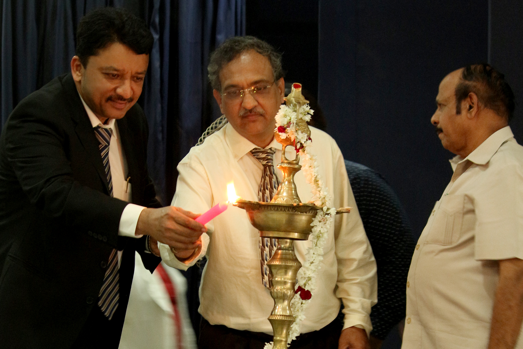Sri Venkateswara Dental College Anti-Ragging programme 1 Prof Balaji with Prof Lodd Mahendra