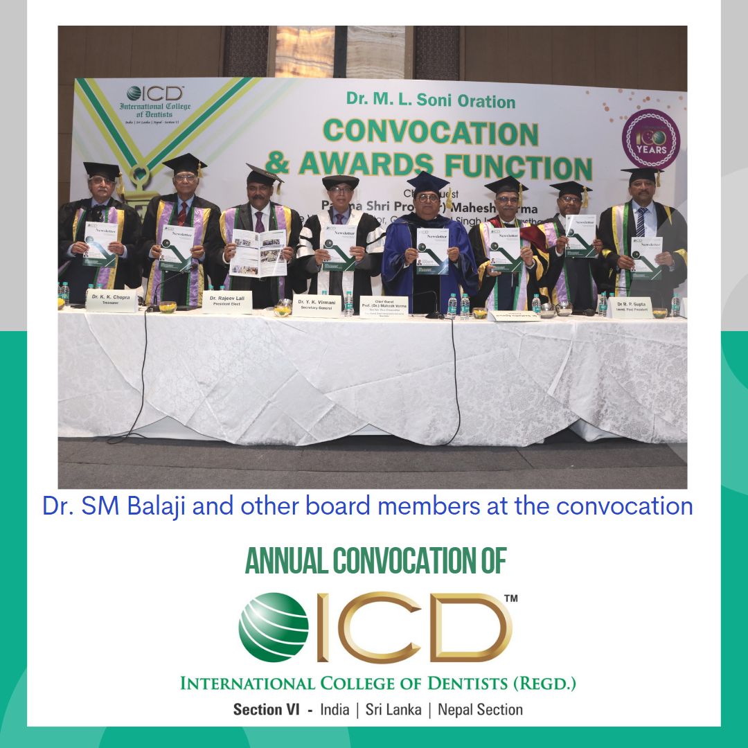 Dr. SM Balaji and other board members at the convocation