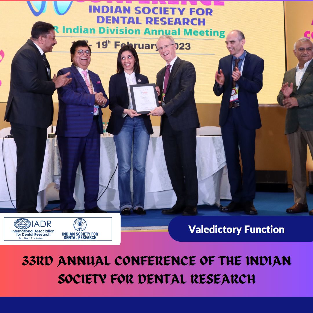 Dr. SM Balaji interactions with a student awardee for scientific presentation