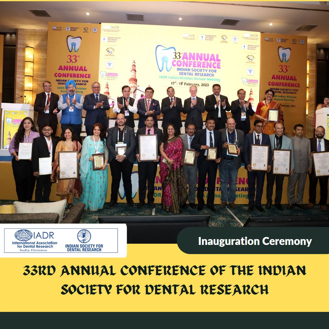 The Awardees with Dr. SM Balaji at the 33rd ISDR Annual Conference