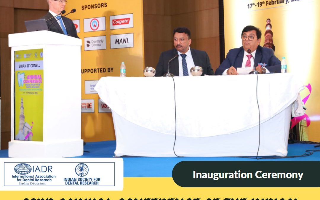 Dr. SM Balaji attends the Inauguration Ceremony of the 33rd Annual Conference of the Indian Society for Dental Research