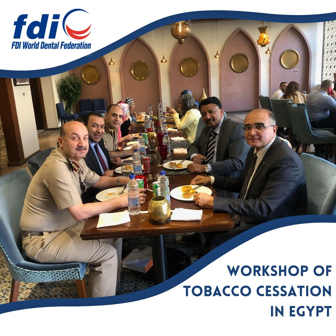 Dr. SM Balaji at a luncheon meeting with the Egyptian Armed Forces Dental Corps leadership