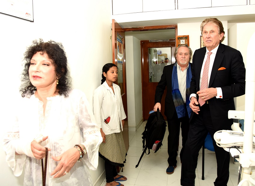 The visiting delegation – Dr. Kenneth Salyer, Mrs. Salyer and Mr. Russell Martin