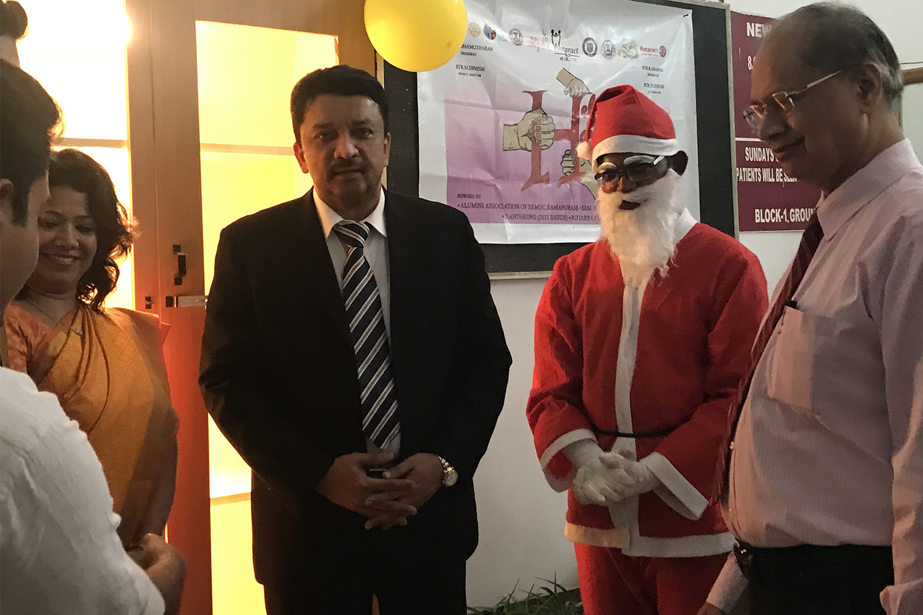 Dr SM Balaji at SRM Dental College Rotaract Club