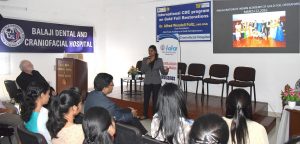 Dr. Poornima at the CDE program