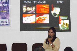 Dr. Priya Prabhakar’s lecture on pulpal reaction to gold restorations at the CDE program