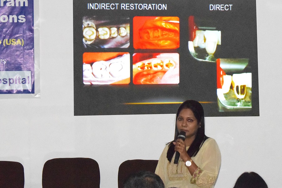 Dr. Priya Prabhakar’s lecture on pulpal reaction to gold restorations at the CDE program
