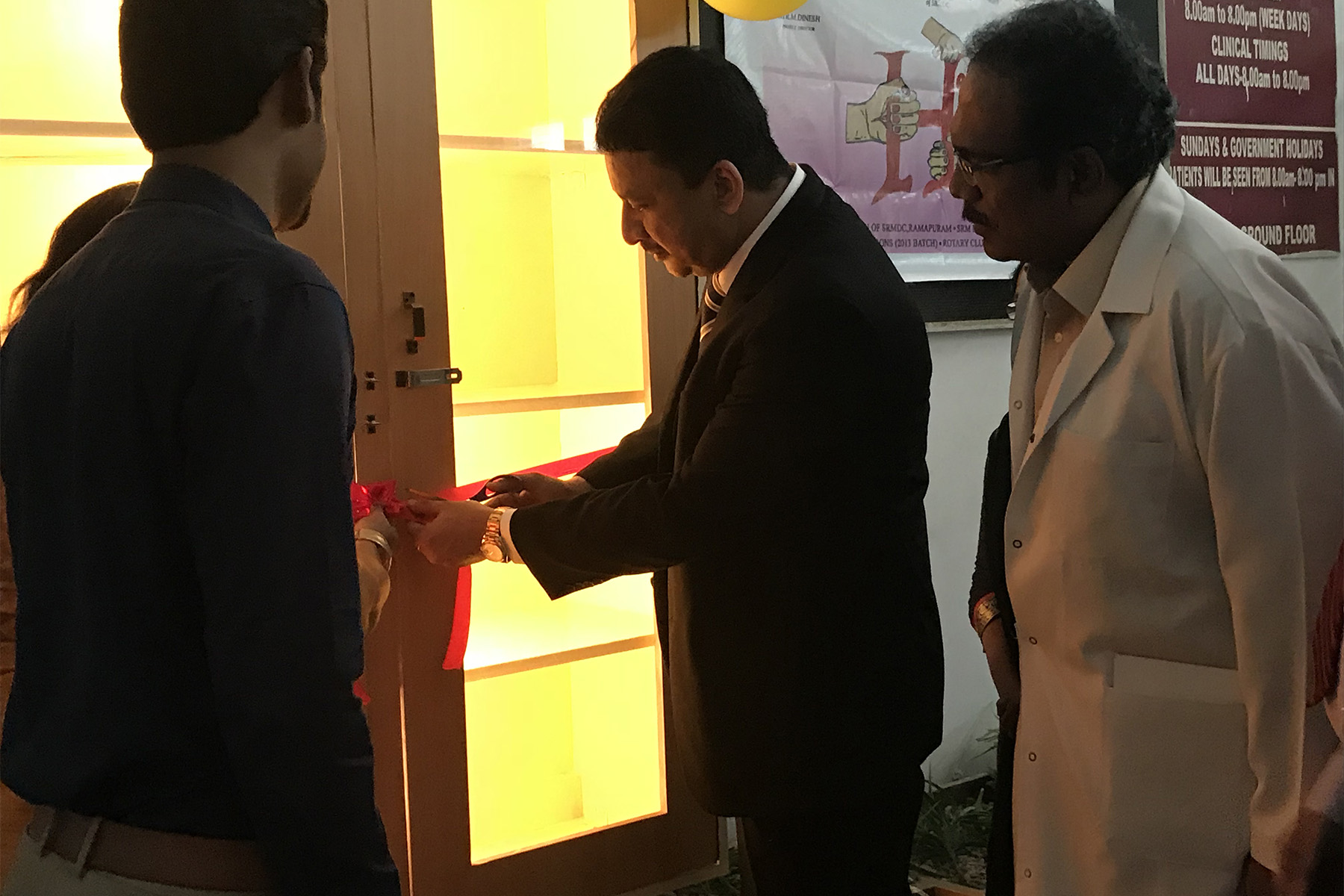 Dr SM Balaji at SRM Dental College Rotaract Club