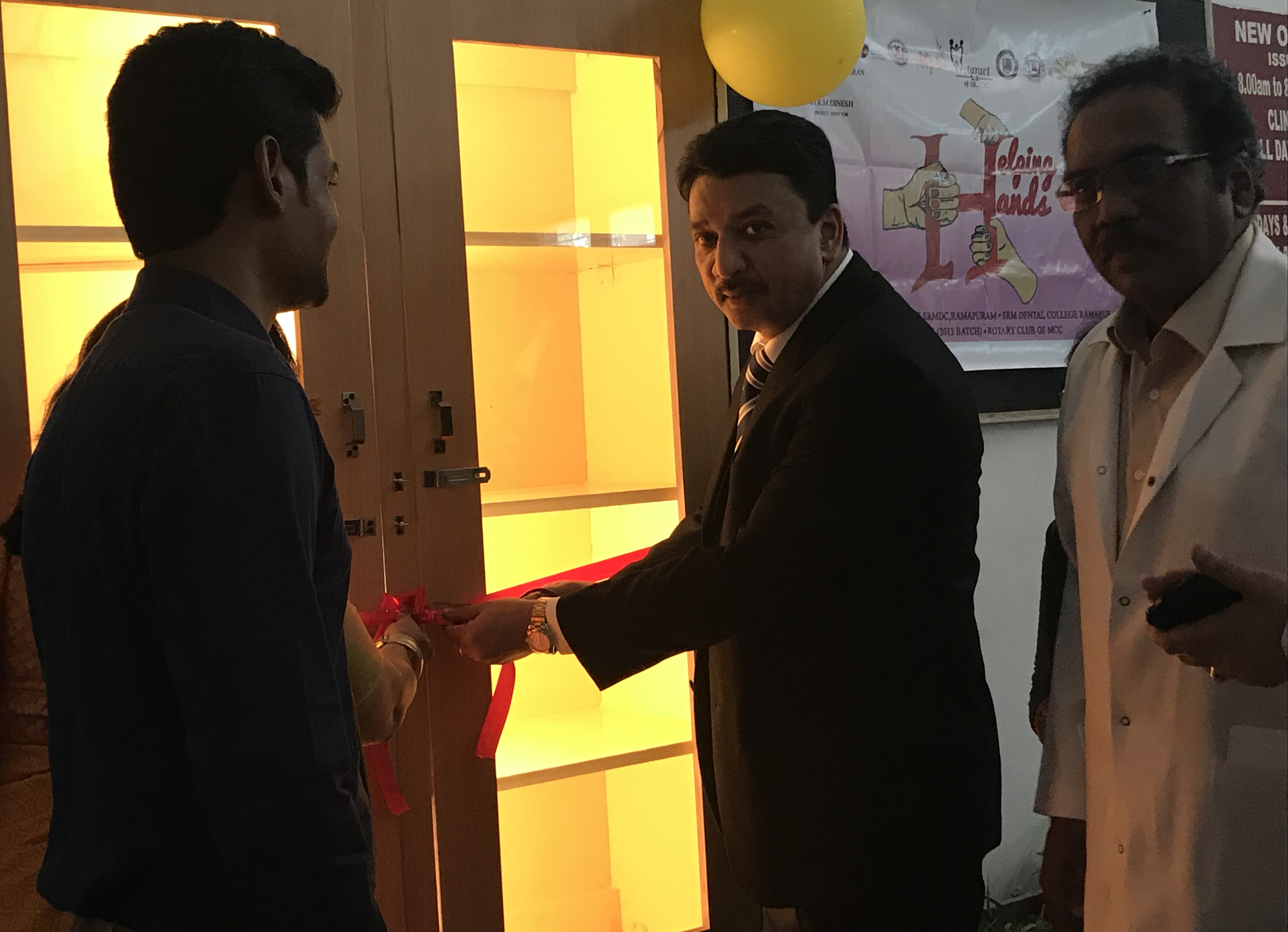 Dr SM Balaji at SRM Dental College Rotaract Club