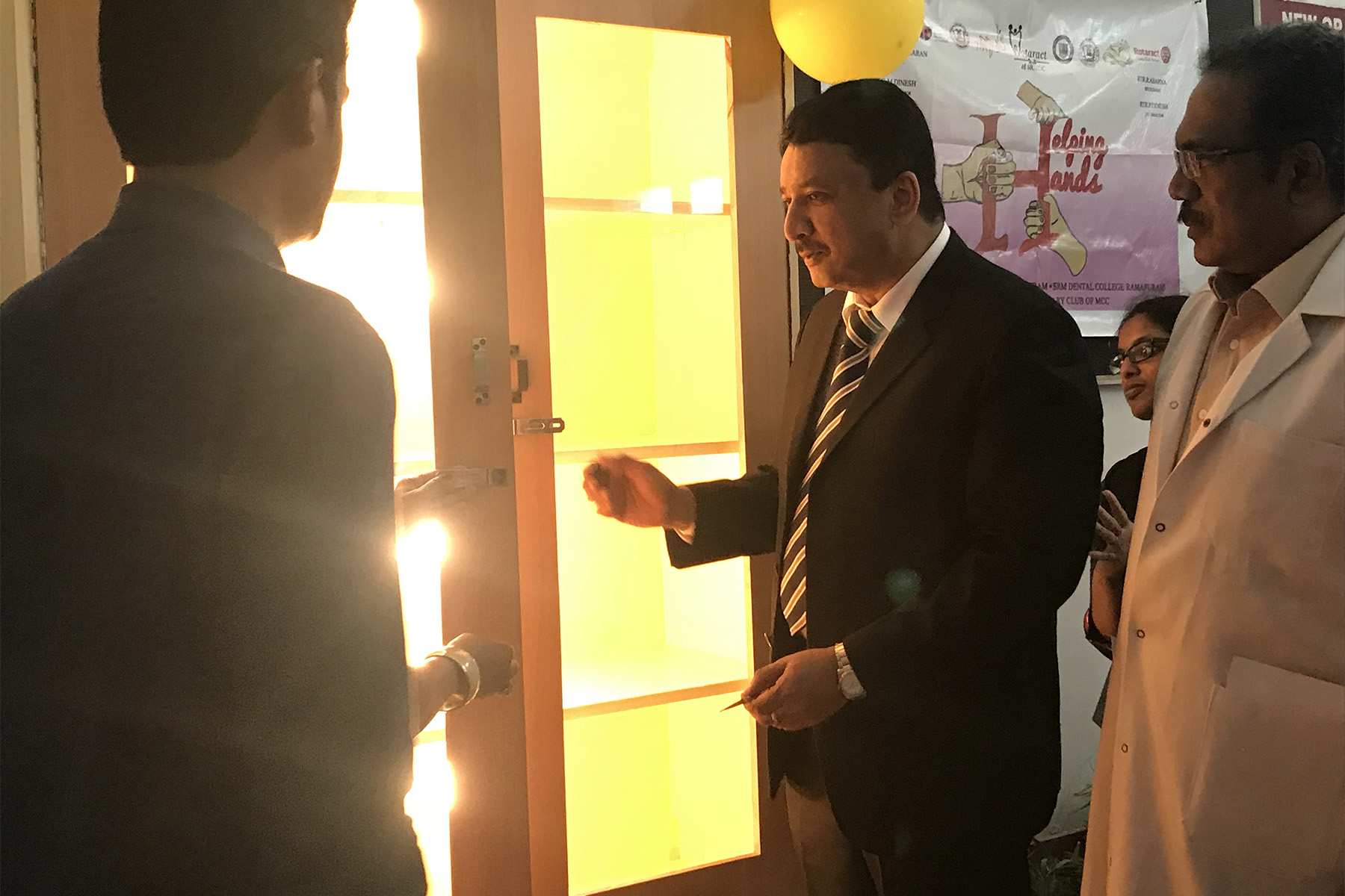 Dr SM Balaji at SRM Dental College Rotaract Club