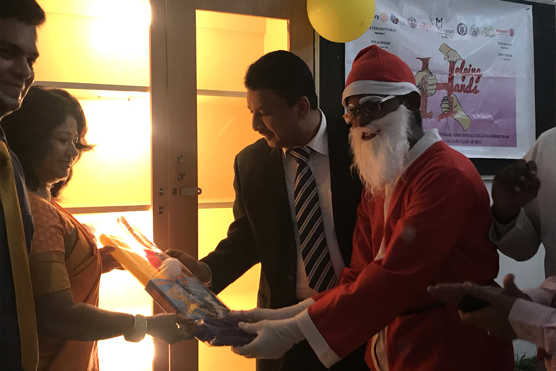 Dr SM Balaji at SRM Dental College Rotaract Club