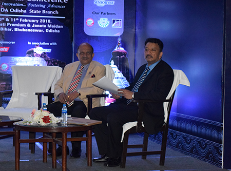 Dr. Balaji with co-moderator Dr. Suresh Meshram at the start of the scientific session