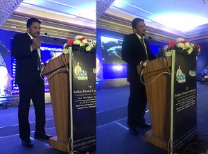 Dr. Balaji elucidating a point during his keynote speech