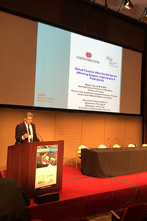 A presentation by Dr Maurice Garcia at the WPATH Symposium