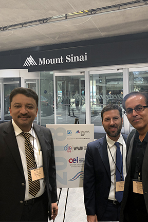 Prof S M Balaji with Dr Daniel Simon, Eminent Oral and Maxillofacial Surgeon and Dr Ravinder Jarial, Plastic and Reconstructive Surgeon Florida