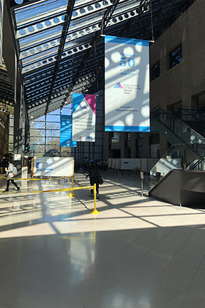 A view of the interior of the prestigious Icahn School of Medicine at Mount Sinai, New York City, USA