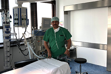 Prof S M Balaji at the Charite Universitatsmedizin Berlin