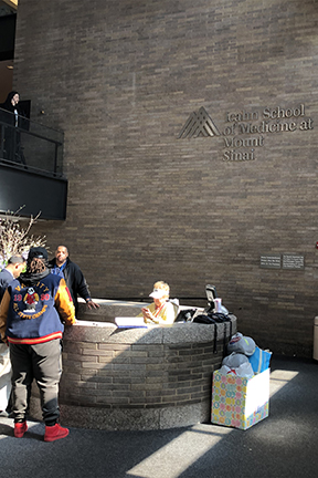 A view of the interior of the prestigious Icahn School of Medicine at Mount Sinai, New York City, USA