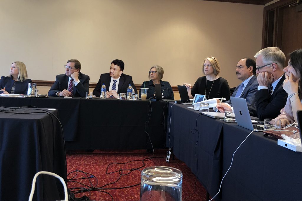 Dr SM Balaji at the FDI Education Committee midyear meeting at Cedar Rapids, Iowa