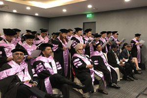 Prof SM Balaji at the induction ceremony of the International College on Continuing Dental Education