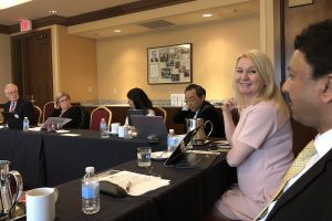 The midyear meeting in progress