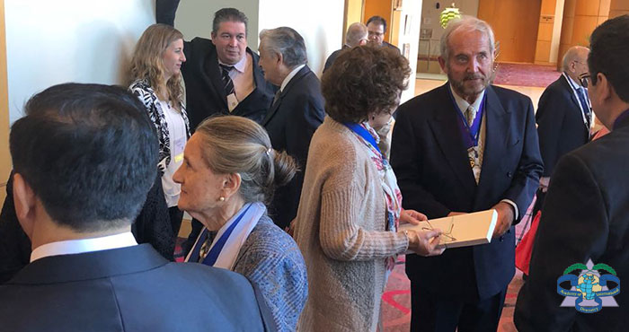 Academy of Dentistry International members after the conclusion of the convocation