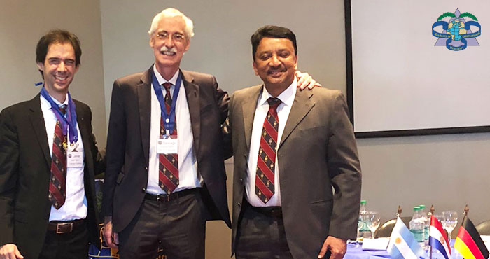 Dr SM Balaji with Dr Javier Fontelo and Dr Santiago, Organizers of the Latin American chapter of the ADI convocation in Buenos Aires