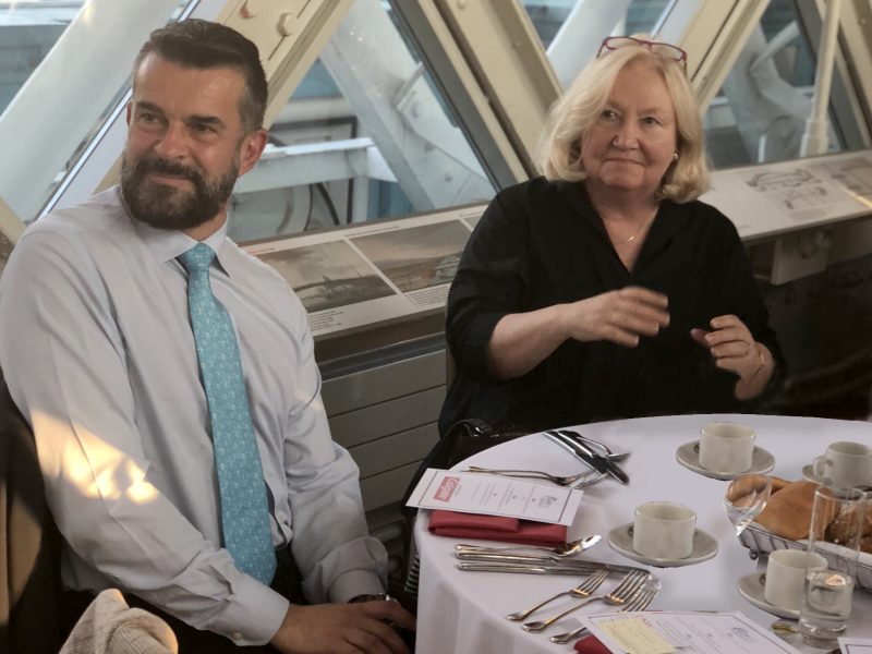 Dr Kathryn Kell and Dr Enzo Bondioni of the FDI at the council dinner