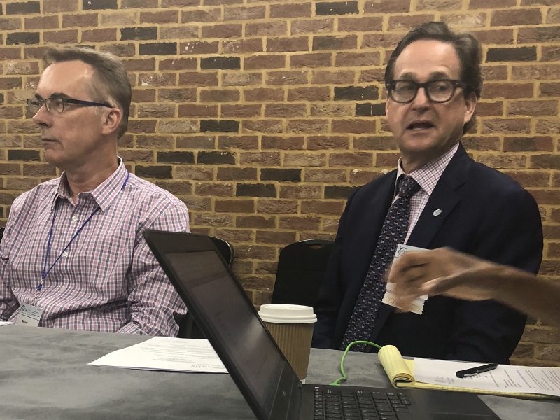 Dr Christopher Fox at the Science Information Committee meeting