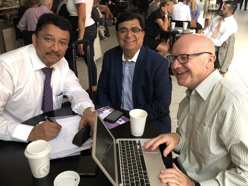 Dr SM Balaji with Dr David Alexander and Dr Mahesh Verma