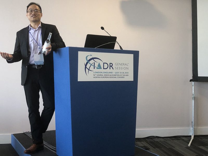 Prof SM Balaji at the Oral and Maxillofacial Surgery Research Group Prof SM Balaji is an active member of the Oral and Maxillofacial Surgery Research Group of the IADR. A business meeting of the OMS Research Group was held at the South Gallery of the London Convention Center. This saw the participation of Prof Simon Young, Assistant Professor, UTHealth School of Dentistry, Texas. He spoke at length at the importance of furthering the interests of research among the emerging generation of oral and maxillofacial surgeons. Others present at the business meeting were Prof SM Balaji Prof Rabie M Shanti, Associate Professor of Head and Neck Surgery, University of Pennsylvania, Dr Bilal Ahmed, Certified Implant Specialist, University of Birmingham and Dr Sunday Ajike, Ahmadu Bello University Teaching Hospital, Zaria, Nigeria amongst others.