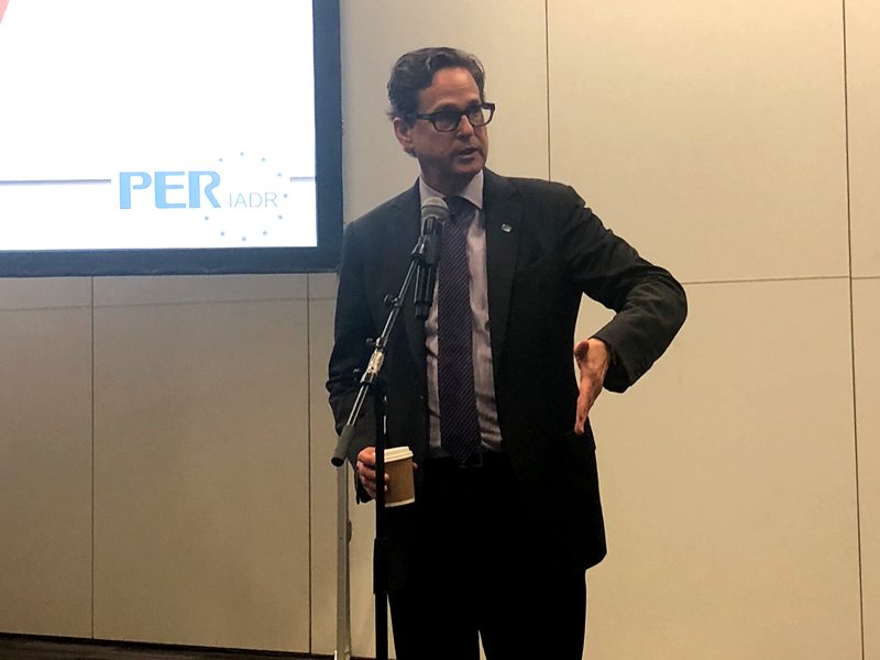 Dr Christopher Fox at the IADR APR board meeting