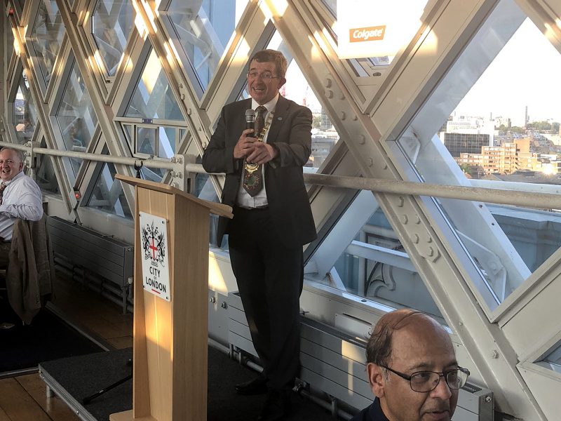 Dr Angus Walls welcomes everyone at the Council dinner