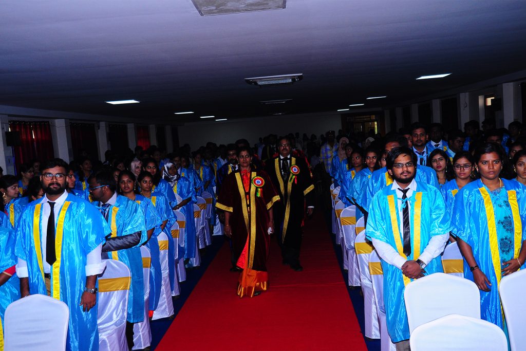 Dr SM Balaji at preparations for the convocation ceremony