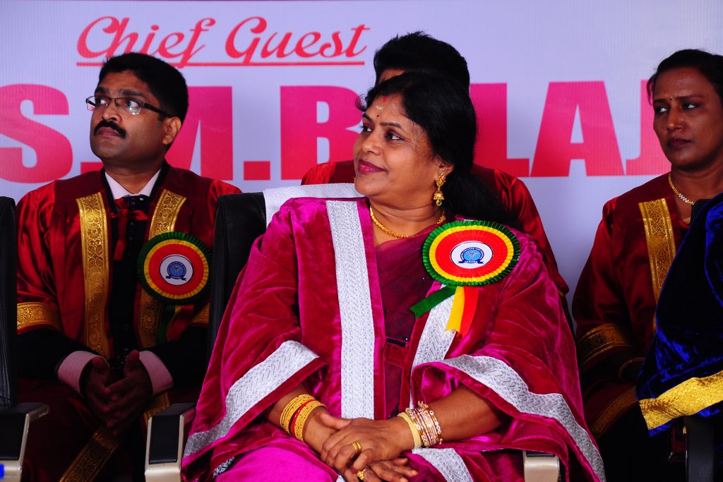Prof Mala during Dr SM Balaji’s speech