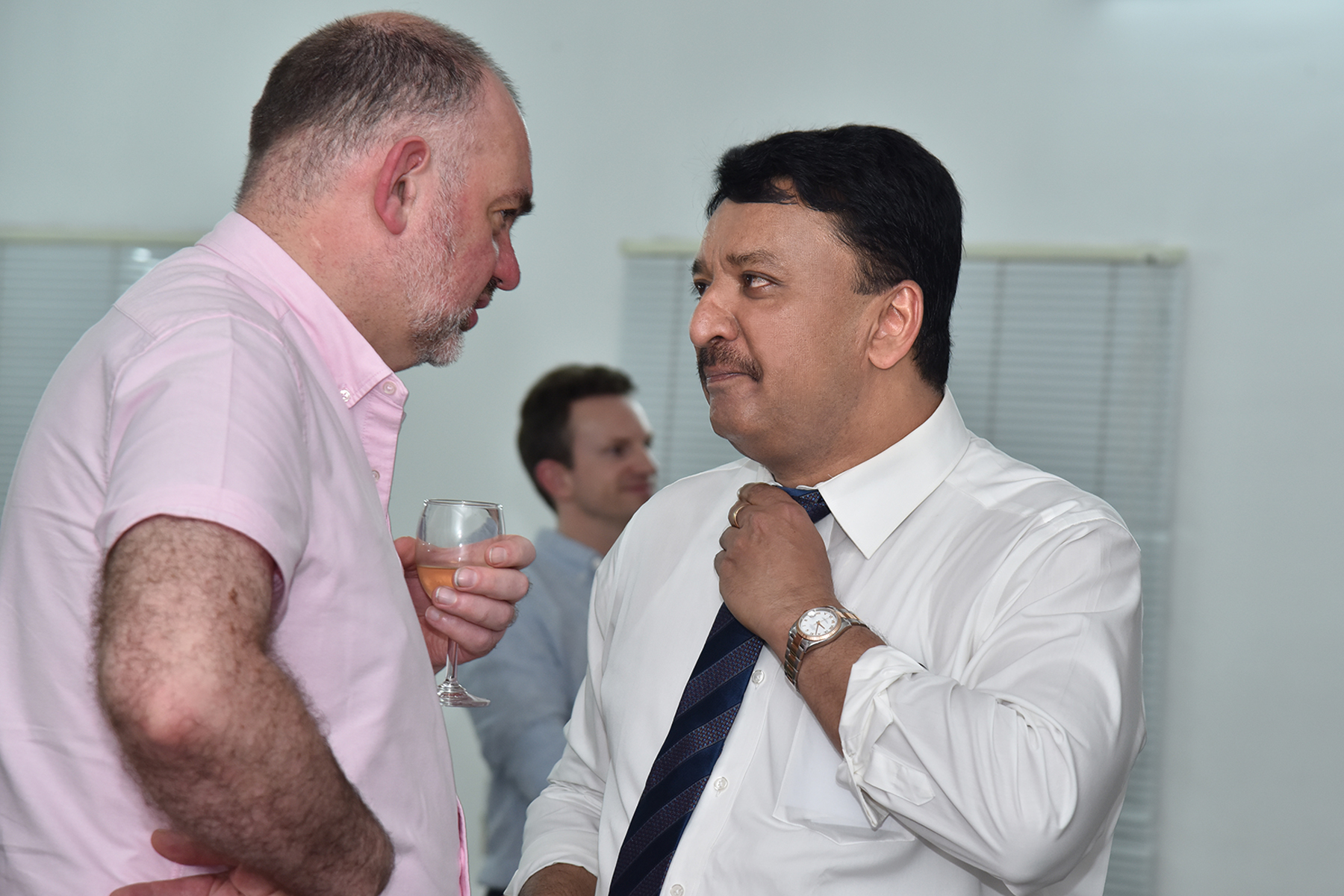 Dr SM Balaji with Dr Andrew Edwards