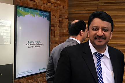 Dr S M Balaji at IADR Vancouver