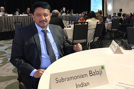 Dr SM Balaji at the general session