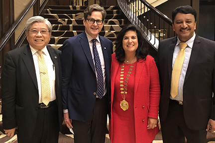 Dr Balaji with Dr Maria Ryan, President of AADR