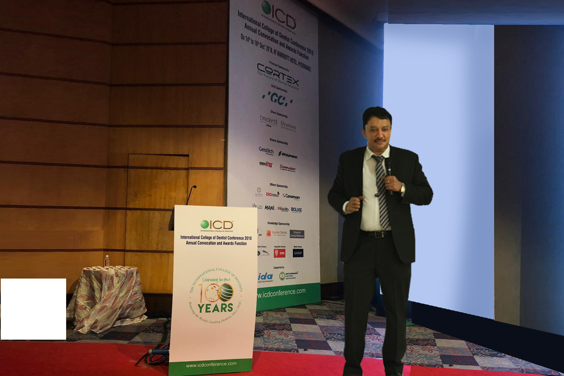 Dr Balaji at his keynote lecture