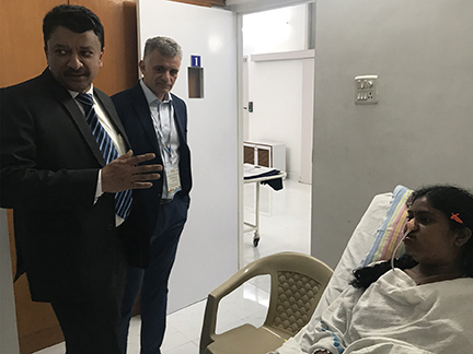 Ward rounds with Dr SM Balaji