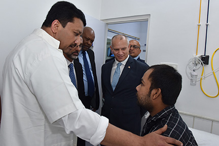 Dr SM Balaji with Hon'ble Jean Paul Adam