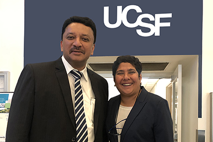 Dr SM Balaji with Dr Oberoi, Craniofacial Orthodontics