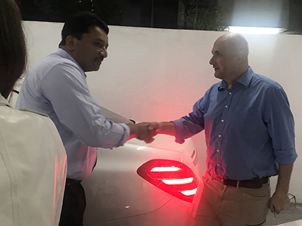 Dr SM Balaji welcomes Dr Ihde