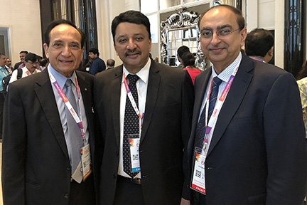 Dr SM Balaji with Dr Jatin Shah and Dr Rajendra Toprani
