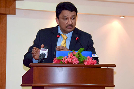 Dr SM Balaji delivers his presidential address