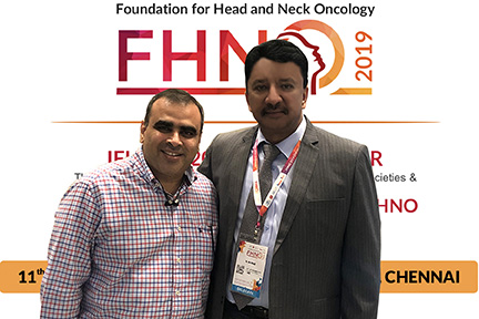 Dr SM Balaji with Mr Vikas of Vishal Surgicals