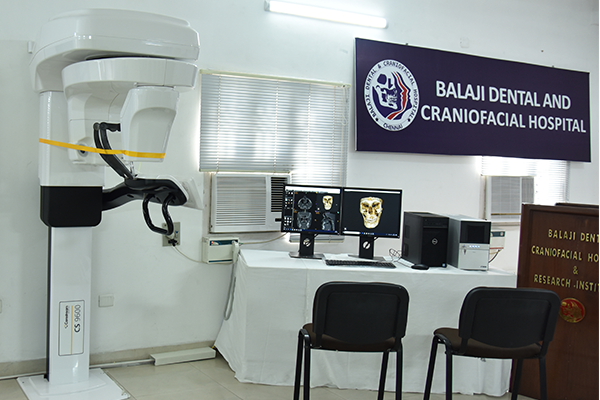 Cone Beam Computed Tomogram (CBCT) at Balaji Dental and Craniofacial Hospital, Chennai