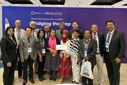 Dr SM Balaji and delegates from the Southeast Asian Regional Office (SEARO) nations at the conclusion of the SEARO meeting